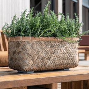 Кашпо из натуральных материалов